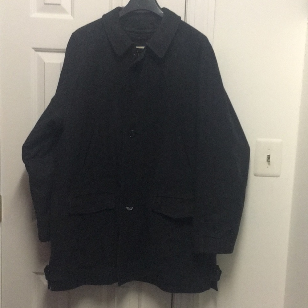 Men’s Burberry Wool Car Coat
